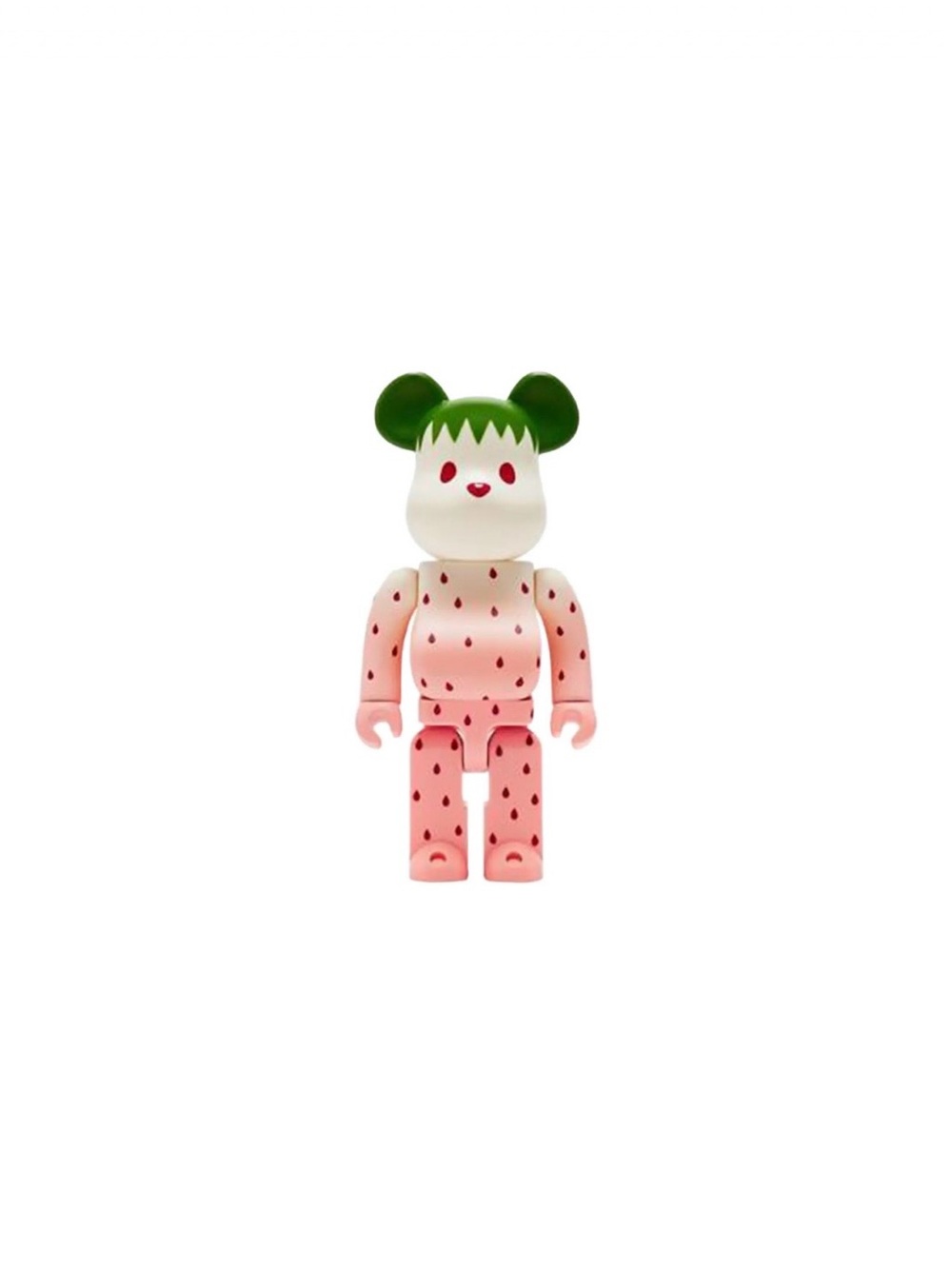 Strawberry Bear Vinyl Figure - Pink & Green Designer Toy